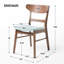 Ensemble de 2 chaises de salle à manger rembourrées-1643247830
