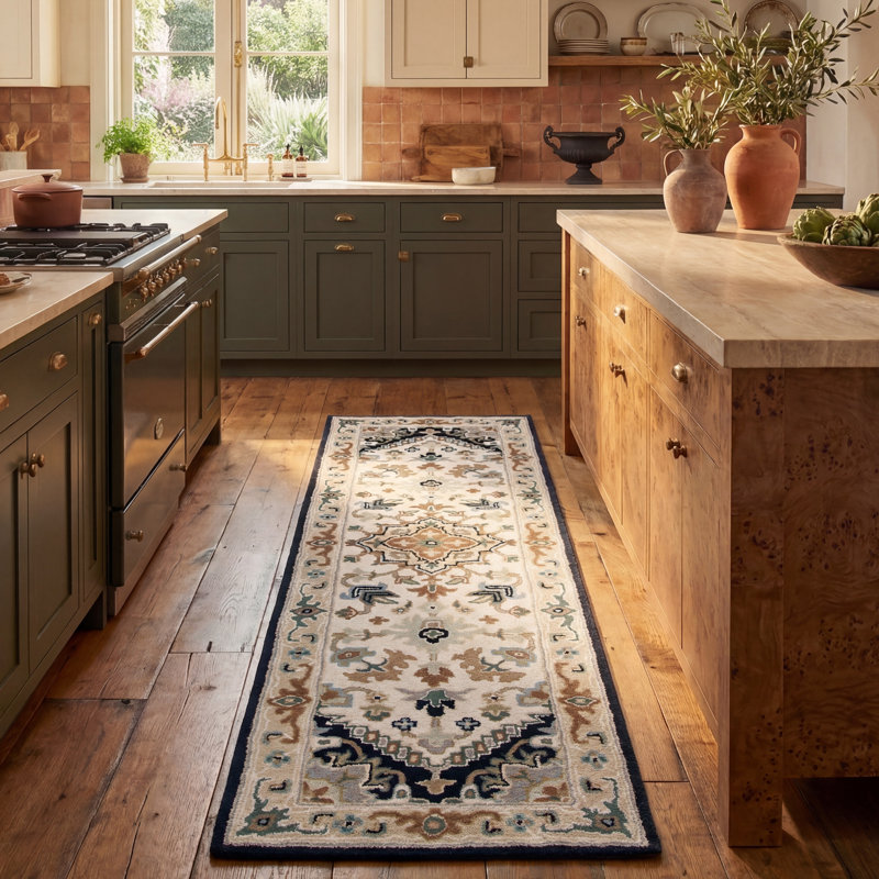 Heritage Hand Tufted Wool Oriental Rug, Runner 2'3" x 8'