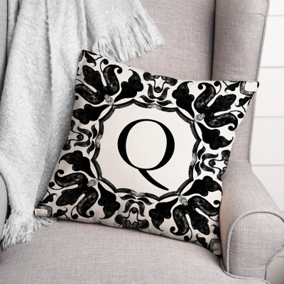  Housse et insert de coussin carré extérieur P Monogram