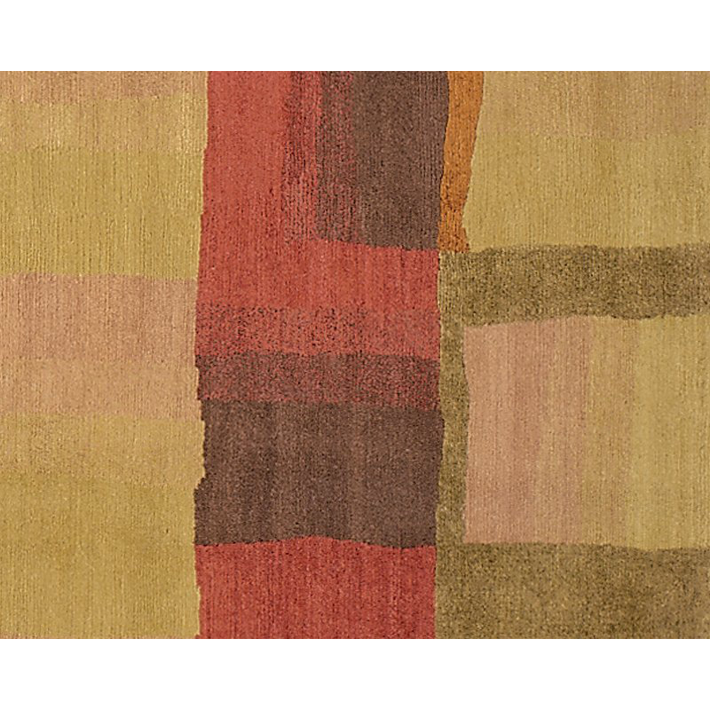 Eva H Hand Knotted Geometric Area Rug, Rectangle 9' x 12'