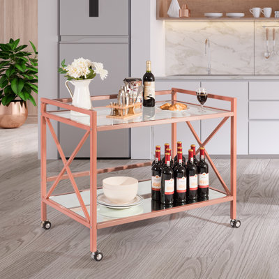 Oroville Metal Bar Cart