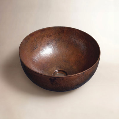 Maestro Copper Round Vessel Sink