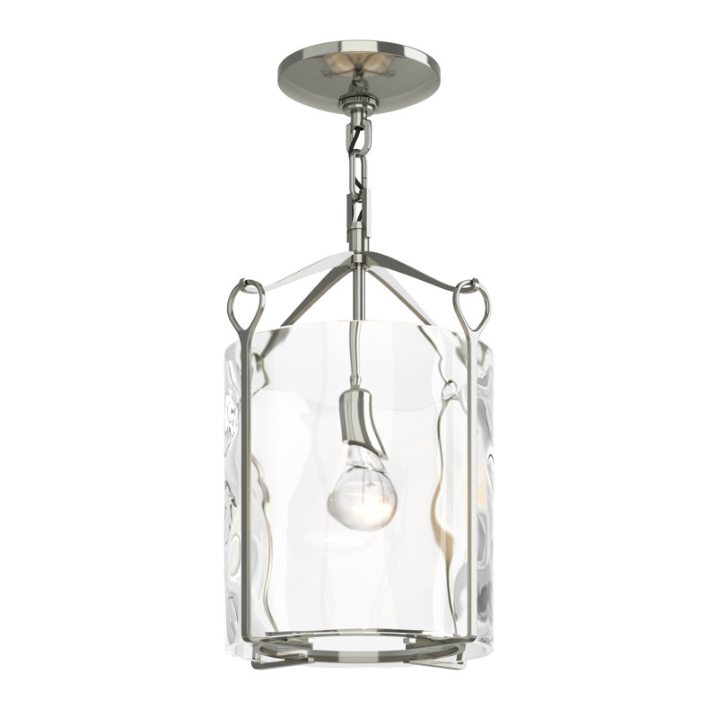 Bow 1 - Light Semi Flush Mount, Sterling, Water Clear
