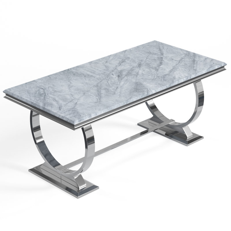Table de salle à manger rectangulaire L 71,6 po x l 35 po Kamarrah