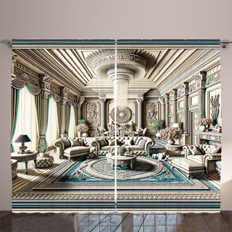 Hertta Semi Sheer Curtain Pair