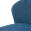 De 2 tabourets de bar, hauteur de comptoir 28 po, sièges rembourrés bleus, structure en métal, rembourrage en mousse, chaises de cuisine et de salle à manger 28 po, tissu, structure, coussin, pour la salle à manger, design moderne
