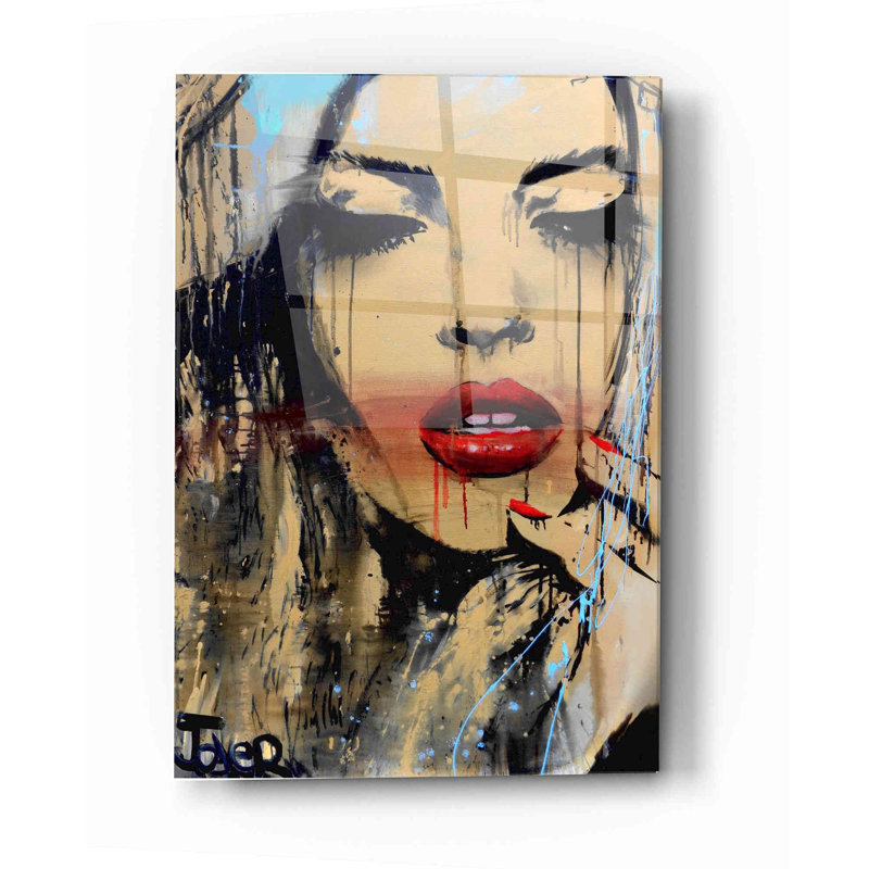 Art mural en verre Trinx «brillant» par Loui Jover, 24" H x 16" W x 0.12" D