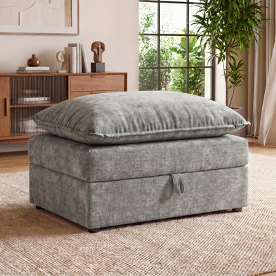 Espinoza Chenille Rectangle Storage Ottoman