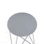 Table d'appoint, finition gris Epidia, présentoir et utilitaire
