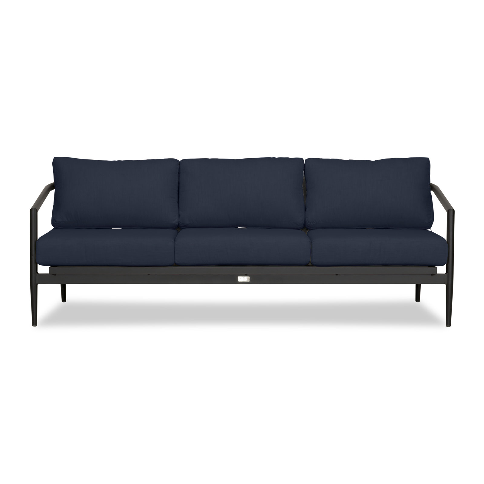 Delaine 83" Sunbrella® Patio Sofa, Black, Spectrum Indigo Sunbrella®