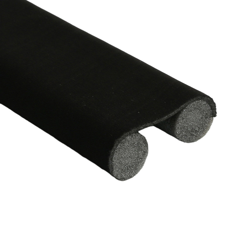 Bande de joint de porte inférieure isolante coupe-vent durable et facile à installer pour la chambre à coucher, Noir