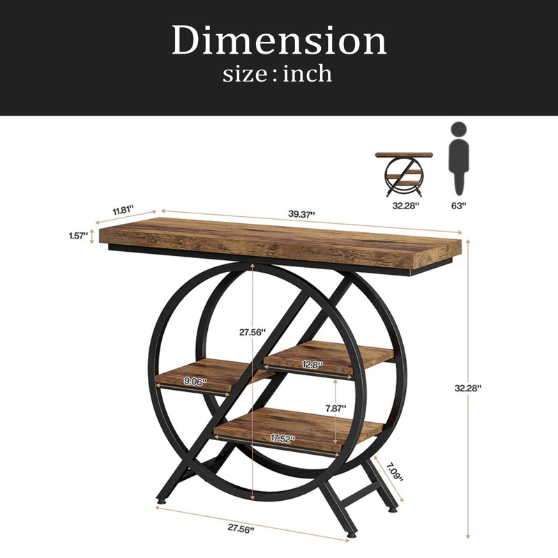 Hall Table,Chic Console Table,Functional Entryway Table