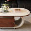 Table basse de rangement mobile en ardoise pour petit appartement-666709382-666709383