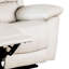 Causeuse manuelle Larus, similicuir blanc cassé, accoudoirs coussinés, 60 po-116748981
