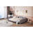 Full Size Upholstered Daybed, Sherpa Fabric Sofabed With Cloud-Shaped Backrest, No Box-Spring Needed, Gray-357622455