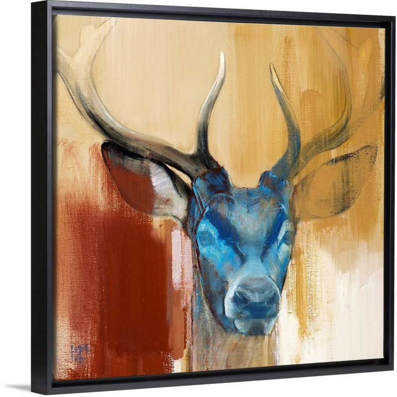 «Mask, 2014» par Mark Adlington, reproduction sur toile, H 26 po x l 26 po x P 1,75 po, Cadre noir
