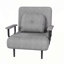 Fauteuil convertible 5 en 1 avec dossier réglable à 5 positions, coussin et conception compacte pour le salon, la chambre à coucher et le bureau