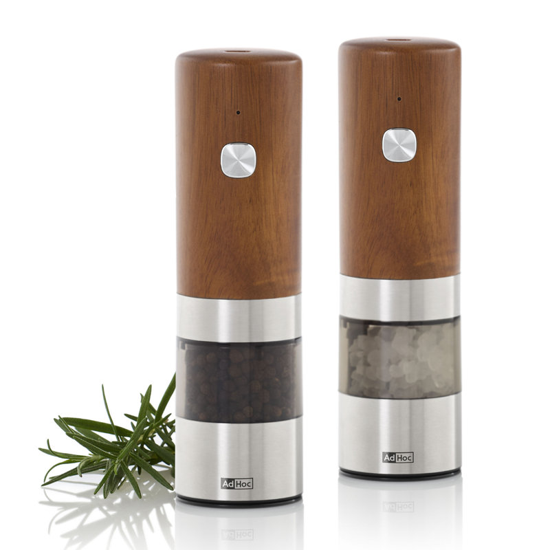 Adhoc I.mill Electric Salt & Pepper Mill In Acacia Wood