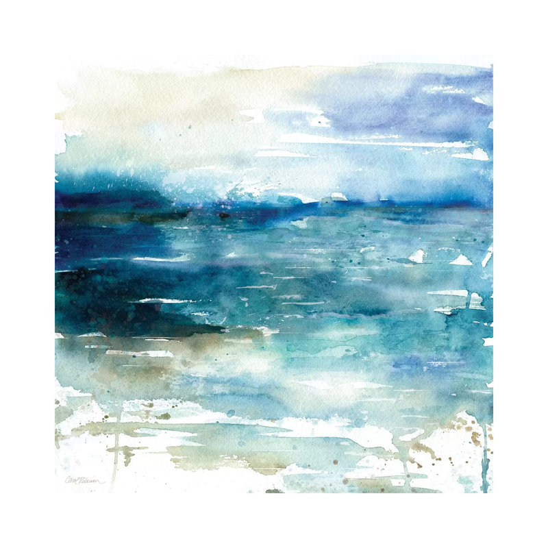 Ocean Break I by Carol Robinson - Painting on Canvas, 93.98 cm H x 93.98 cm W x 1.91 cm D, Wrapped Canvas