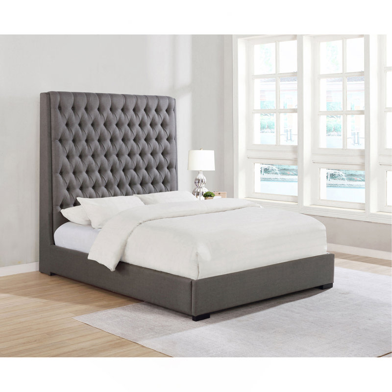 Tufted Upholstered Panel Bed