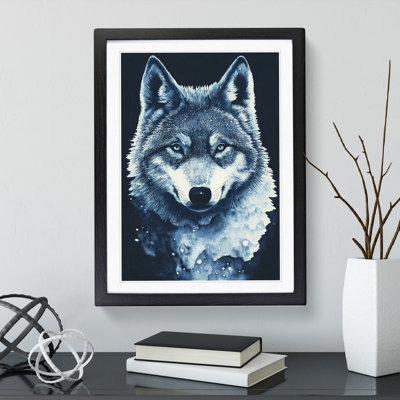 XV1022-5237X Winter Wolf Art No.1 - Single Picture Frame Painting