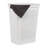  Slim Laundry Hamper, Clothes Basket, Lid, Linen Design, Plastic-1248325449