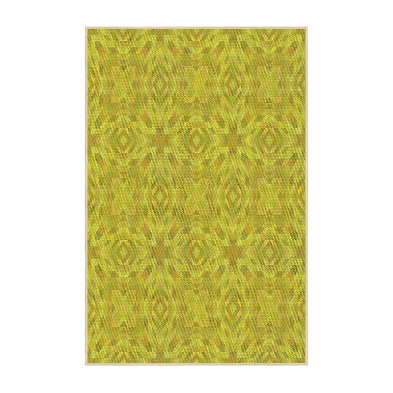 Tapis de zone verte à motif, Rectangle 6 pi x 9 pi