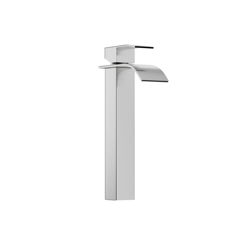 6" Bathroom Faucet In Brushed Nickel - Stainless Steel 304, Single Hole For Sinks Sink Nickel, 304 Construction, Modern Style