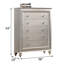 Commode rectangulaire à 5 tiroirs Woodlynne-1640684554