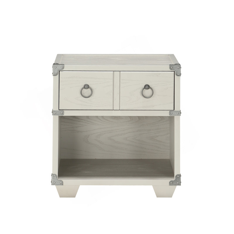 Versatile Industrial-Chic Nightstand With Sturdy Construction And Stylish Design