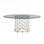 Laurel Canyon Bollinger Round Dining Table with Glass Top