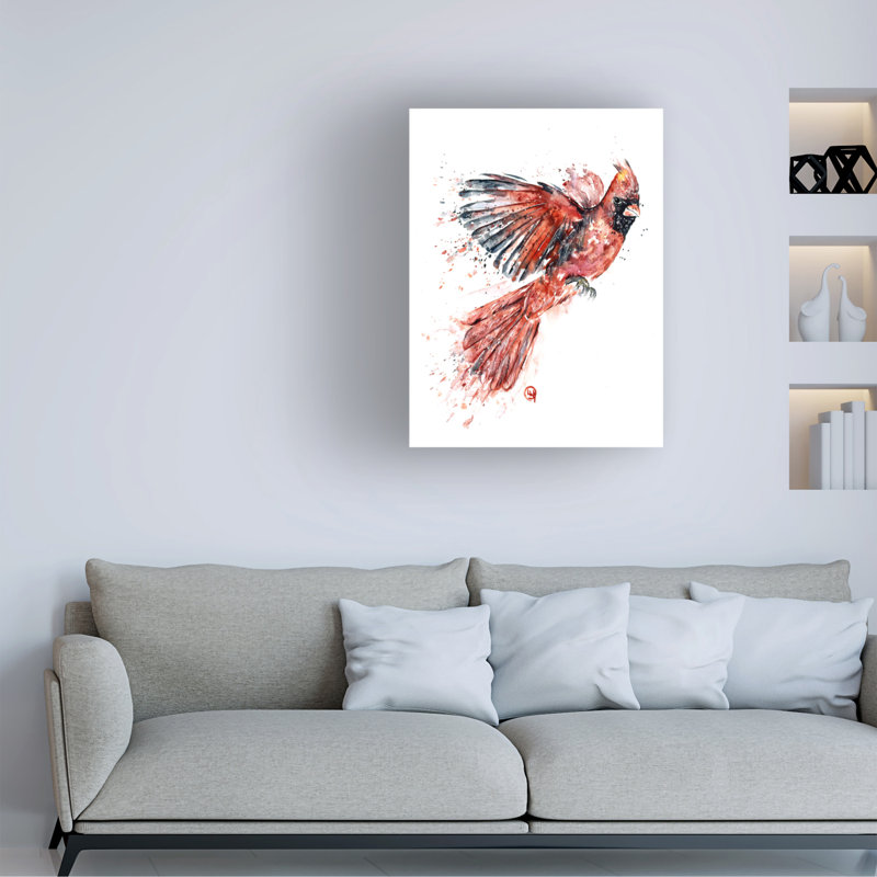 Art sur toile Lisa Whitehouse Cardinal, H 19 po x l 14 po