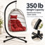 Fauteuil à œufs pliable en osier Albie-1635648957
