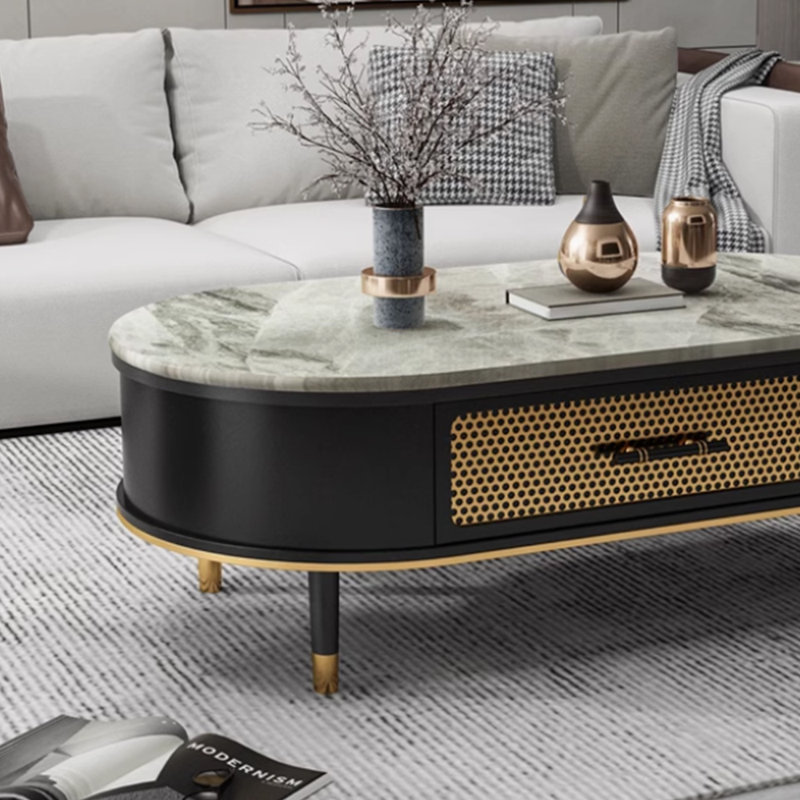 Table basse légère et luxueuse, H 17,71 po x L 51,18 po x l 27,55 po
