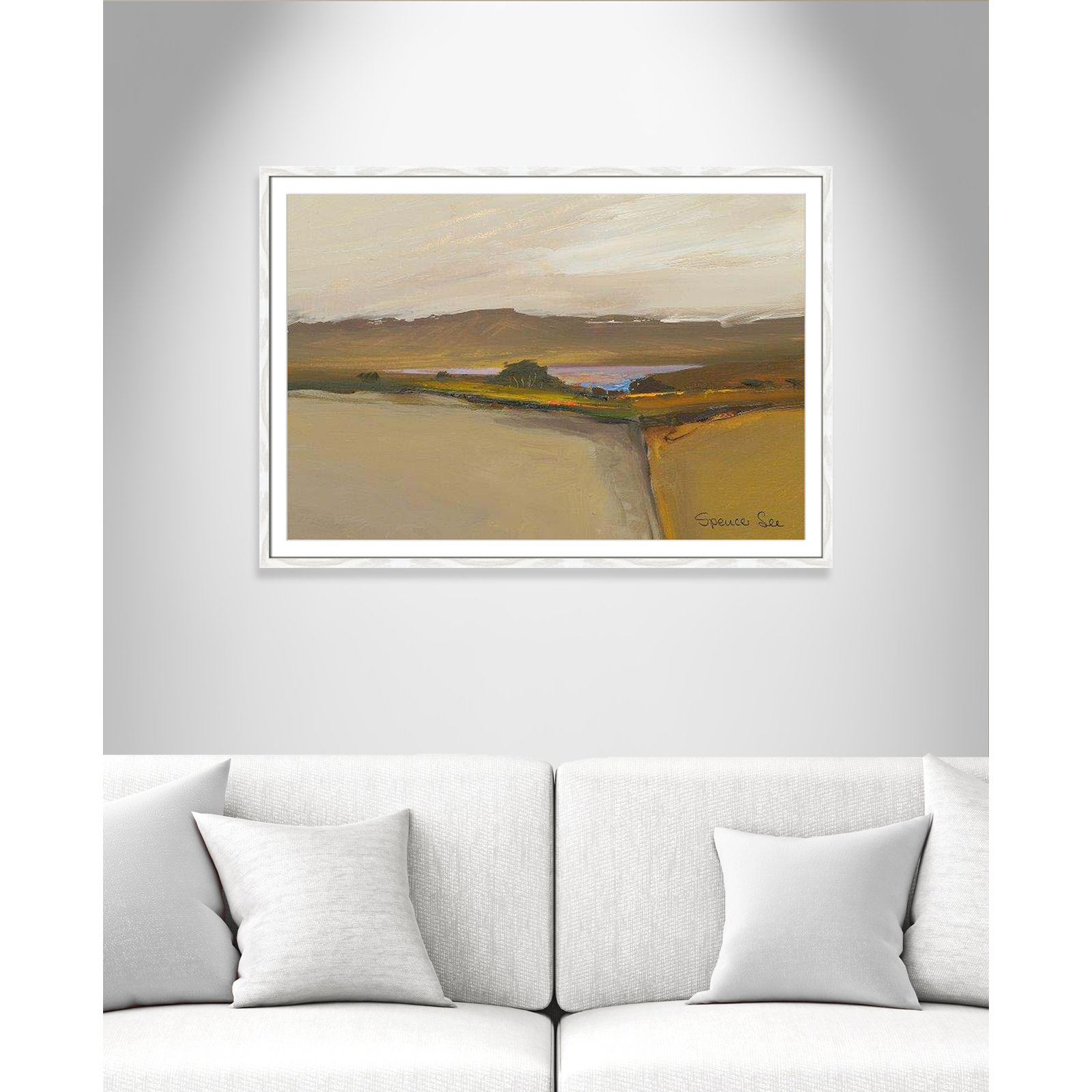 Rialta IV Print, 29.5" H x 41.5" W x 0.75" D, White Framed