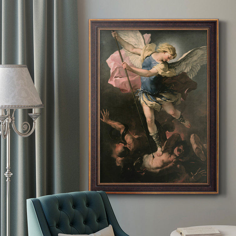 Alcott Hill® St. Michael Framed On Canvas Print Wayfair