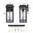 12" Black Dusk to Dawn & Motion Sensor Outdoor Wall Lantern