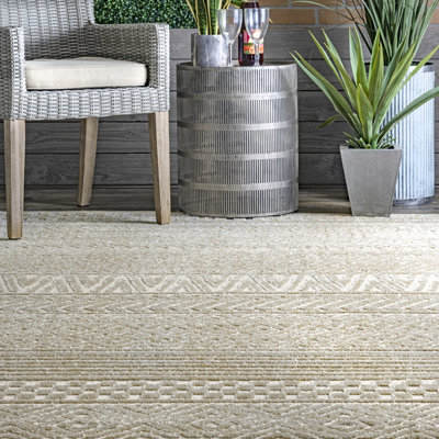 Tapis intérieur / extérieur beige Spradling