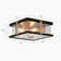 Deanna 3 - Light 12'' Square / Rectangle Flush Mount