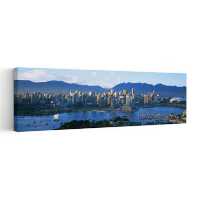 Skyscrapers at the Waterfront, Vancouver, British Columbia, Canada, art contemporain abstrait, art mural de la ville