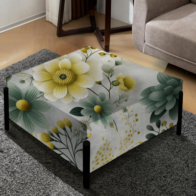 Motif floral vert Boho Chic
