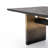 Oak Solid Wood Top Metal Base Dining Table-1428372558