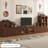 Retro Nut-Brown Solid Wood TV Stands-967744277