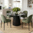 Gweneva 5 - Piece Solid Oak Round Pedestal Dining Set