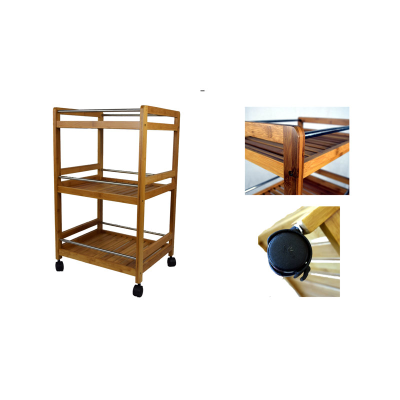Wood Bar Cart