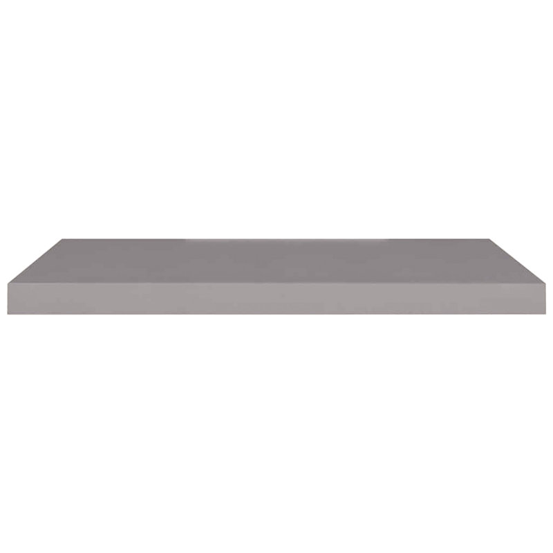 Bridgeville 2 Piece Floating Shelf, Light Grey, 3.8 cm H x 80 cm W x 23.5 cm D