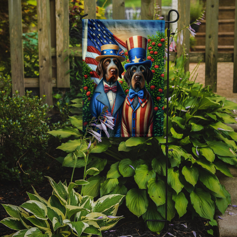 Drapeau All American Garden, Pointeur en fil de fer jaune jaune