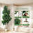 7FT Fiddle Leaf Fig Tree Artificial With 141 Leaves - Realistic Faux Ficus Lyrata Trees In 9" White Planter Pot, Indoor Fake Floor Plants For Home Office Living Room Decor, Housewarming Gift
