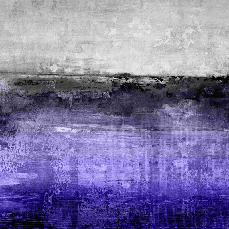 Cool Purple Horizon, 12" H x 12" W  