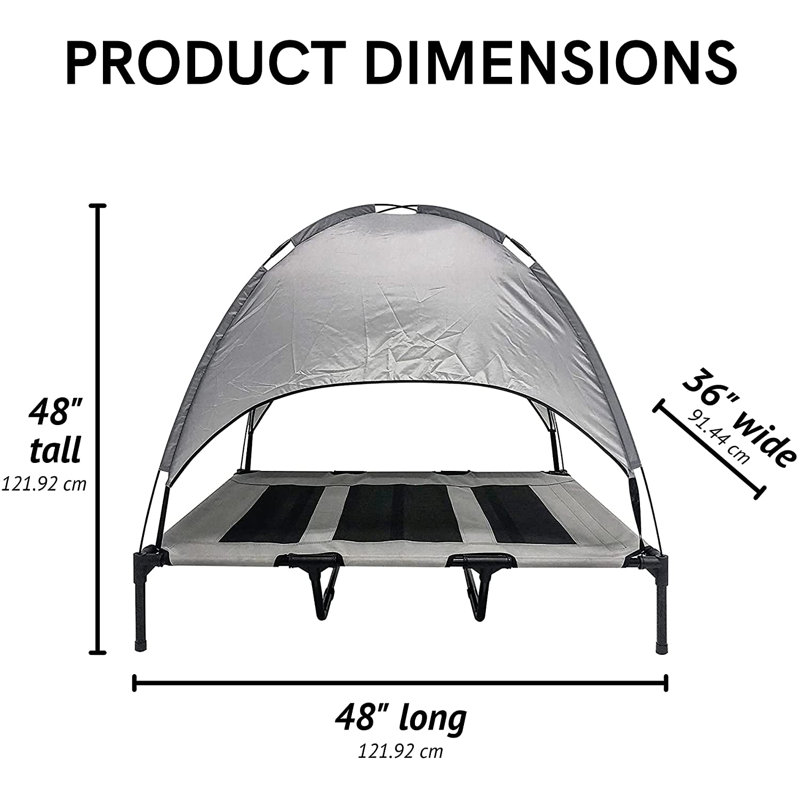 Aspyn Polyester Pet Bed, Extra Large (48" W x 36" D x 48" H)